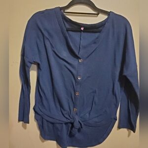 Ladies sweater with ties size xsmall